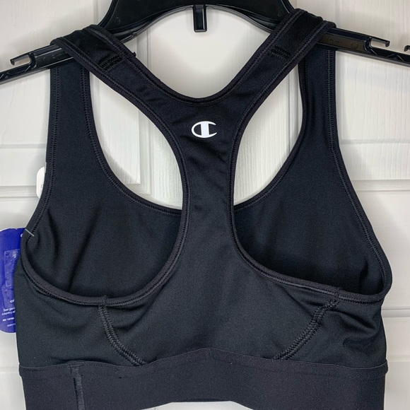 Black Champion Sports Bra Moderate Support Women’s XS The Absolute Workout New - Picture 2 of 3